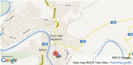 na mapě